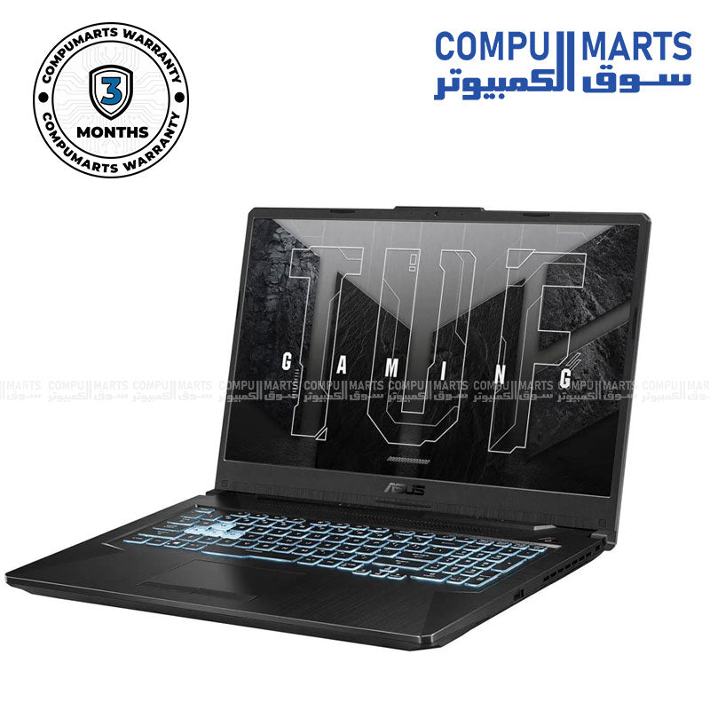 Used ASUS TUF Gaming F17 FX706HCB, Intel i5-11400H, 16GB DDR4, 512GB SSD, 17.3" 144Hz, Windows 11Pro