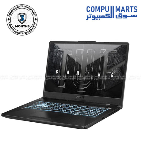 Used ASUS TUF Gaming F17 FX706HCB, Intel i5-11400H, 16GB DDR4, 512GB SSD, 17.3" 144Hz, Windows 11Pro