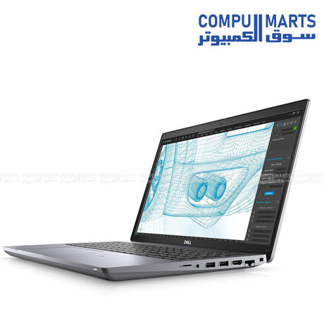 Used Dell Precision 3561 laptop with Intel Core i5-11500H, 16GB RAM, 256GB SSD, NVIDIA Quadro T600 4GB, 15.6" FHD, Windows 11 Pro