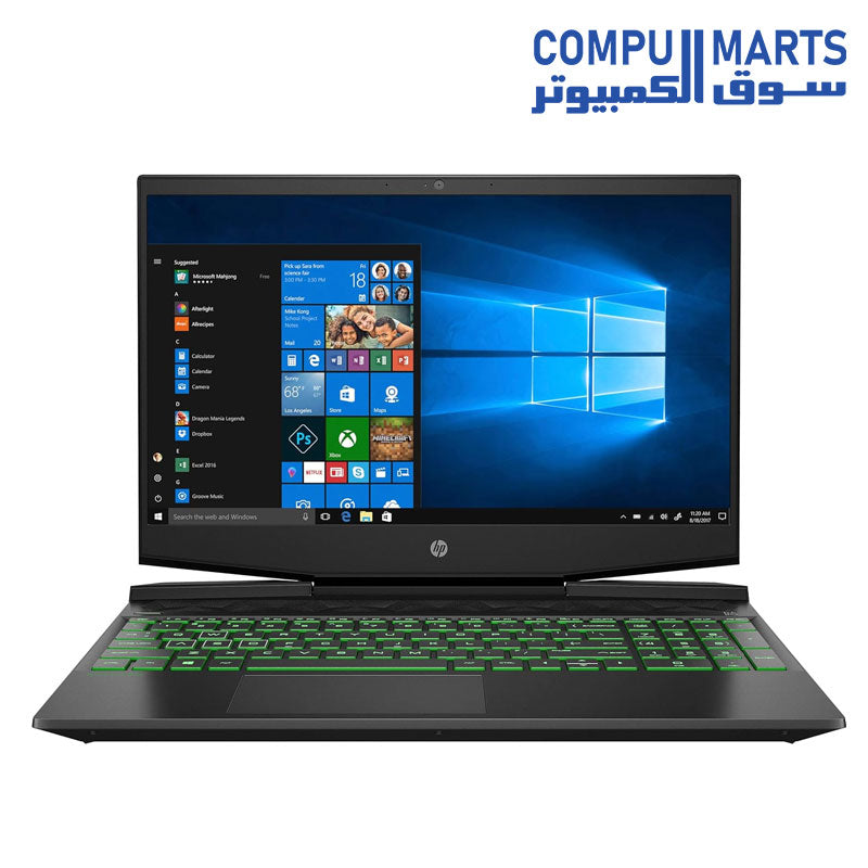 USED LAPTOP HP Pavilion 15-Gaming laptop - Intel Core i5-9300H, 16 GB RAM, 512GB SSD, NVIDIA GeForce GTX 1650 4GB GDDR6 Graphics, 15.6 inch FHD IPS, backlit keyboard, Windows 10