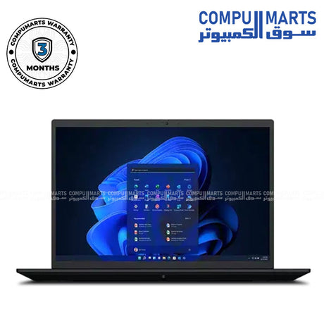 Used Lenovo ThinkPad P1 Gen 5 Laptop with Intel i7-12700H, 16GB RAM, 512GB SSD, NVIDIA RTX A1000 4GB, 15.6" FHD, Windows 11 Pro