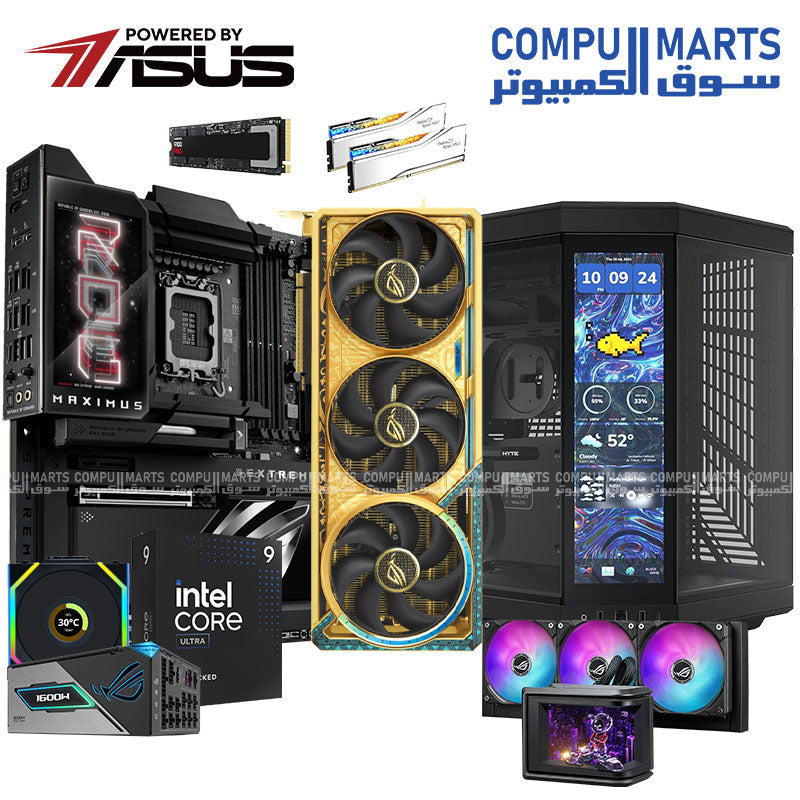 Ultimate Extreme Gaming Workstation 5ALAF BUILD  – Ultra 9 | RTX 5080 Astral | 96GB DDR5 | 8TB Samsung 9100 PRO | 1600W Titanium