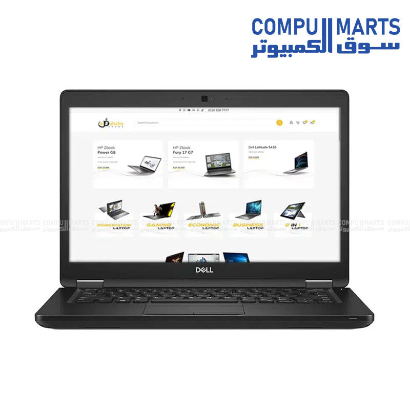 "Used Dell Latitude 5491 Laptop – Intel Core i5-8400H, 16GB RAM, 256GB SSD, NVIDIA GeForce MX130 2GB Graphics, 14-inch Full HD Display, Windows 10 – Available in Egypt"