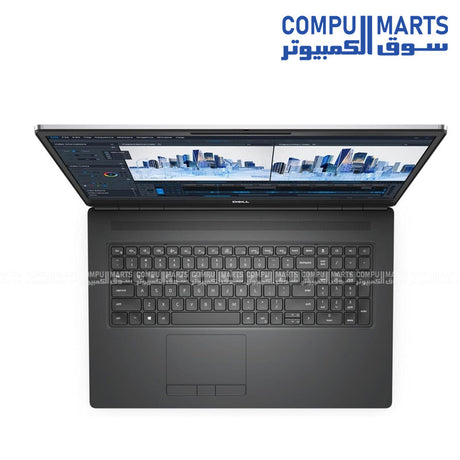 Used Dell Precision 7760 17.3" FHD Laptop with Intel i9-11950H, 32GB RAM, 512GB SSD, NVIDIA Quadro RTX A5000  Intel UHD Graphics, Windows 11