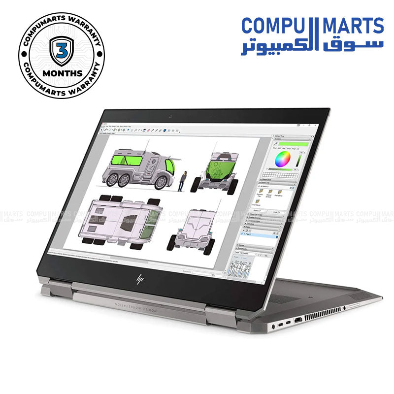 Used HP ZBook Studio X360 G5 Mobile Workstation with Intel Xeon E-2186M- 16GB RAM- 512GB SSD- NVIDIA Quadro P1000 4GB- and 15.6-inch FHD touchscreen - powerful convertible laptop in Egypt