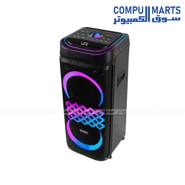 VOVO V-1195 Dual 10-Inch RGB Party Speaker