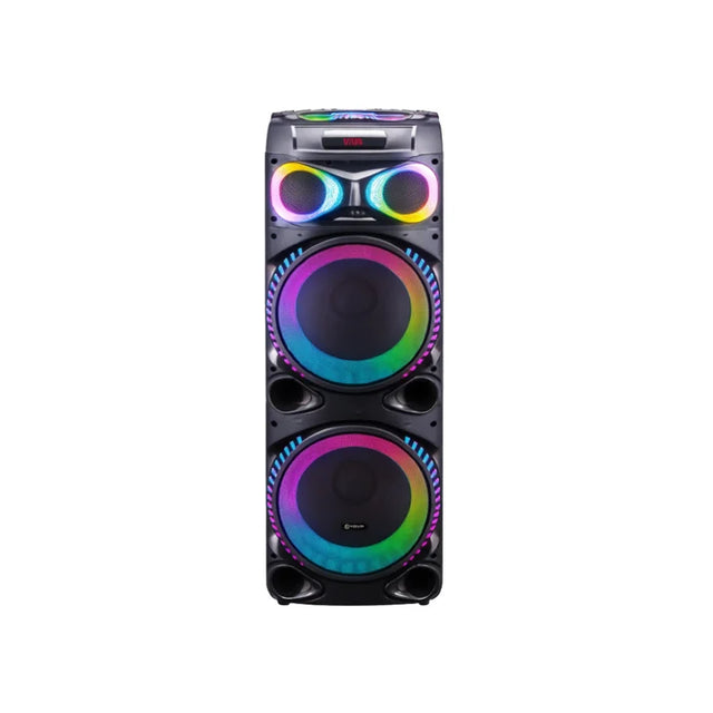 VOVO V-1210 Dual 12-Inch Portable Party Speaker