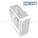 XPG Valor Air Pro mid tower gaming PC case with tempered glass panel and four ARGB cooling fans