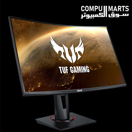 ASUS VG27WQ 2560 × 1440 QHD VA display with 1500R curvature