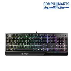 MSI Vigor GK30 RGB Gaming Keyboard with Mechanical-Like Switches and Water Resistance – Ideal for Gaming Setups in Egypt