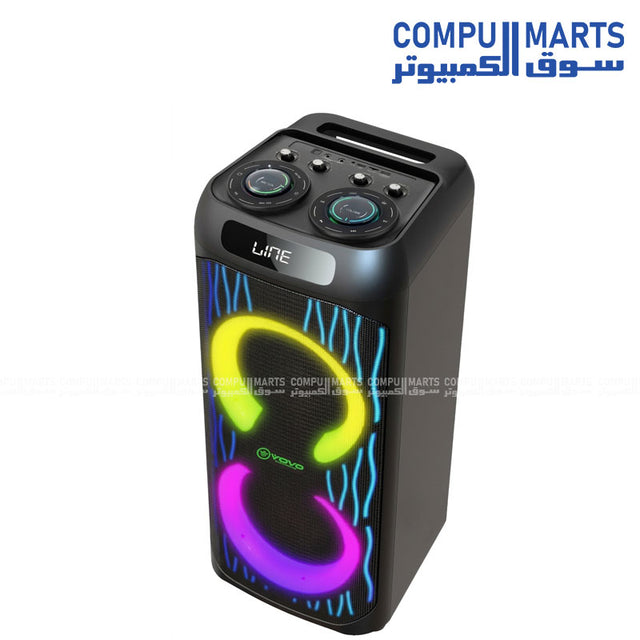 VOVO V-1185 Dual 10 Inch Party Speaker 100W