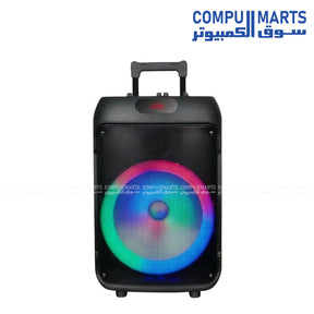 VOVO V-1225 RGB Battery Party Speaker Subwoofer with Bluetooth USB and AUX