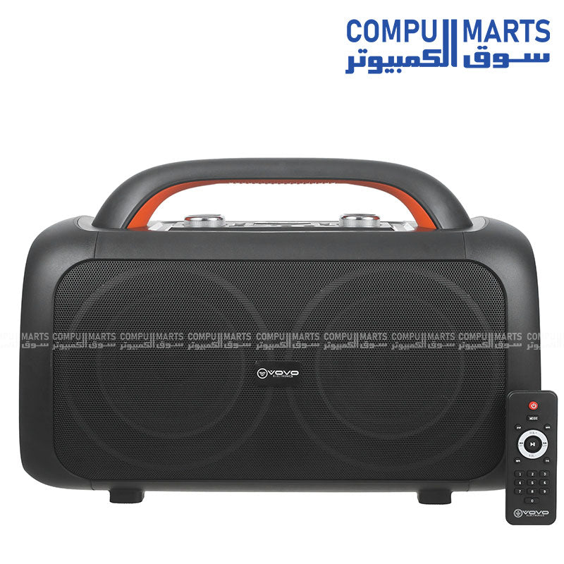 VOVO V-2126 Double 6.5 Inch Party Speaker 20W Black