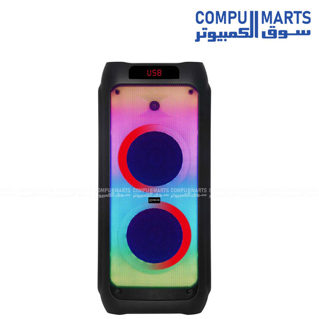 VOVO V-2850 Double 10inch Party Speaker with 60W power output