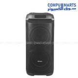 VOVO V-2875 Dual Party Speaker 8 Inch 50W Black