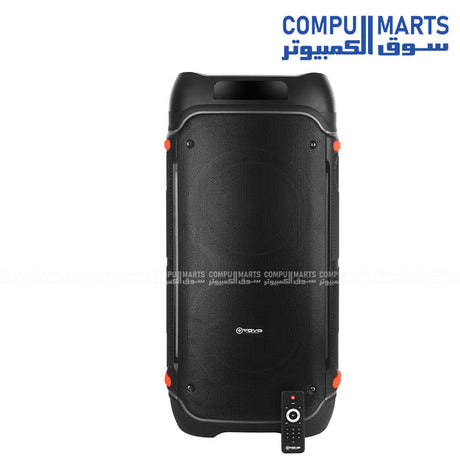 VOVO V-2885 Dual Party Speaker with Trolley, Double 8 Inch, 50W, Black