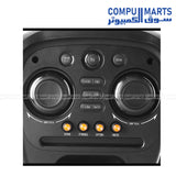 VOVO V-2885 Double 8inch Party Speaker with Trolley and 12V 7MAH battery