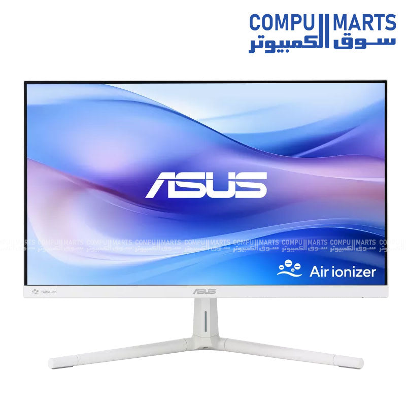 ASUS VU249HFI-W Eye Care Monitor with 23.8-inch Full HD IPS display, 100Hz refresh rate, Adaptive-Sync support, and 99% sRGB color gamut available in Egypt