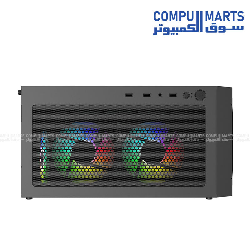 Velox II Mesh Black Velox II PC case E-ATX · ATX · M-ATX · ITX 2.5" SSD x4 3.5" HDD x2 Mesh+ABS Tempered Glass 7 Slot Mid Tower Case
