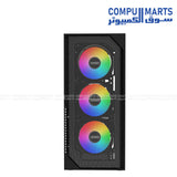 Velox II Mesh Black PC case Velox II Mesh Black PC case supporting E-ATX ATX M-ATX ITX motherboard compatibility for PC case Egypt availability through Compumarts