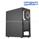 Velox II Mesh Black PC case Velox II Mesh Black PC case supporting E-ATX ATX M-ATX ITX motherboard compatibility for PC case Egypt availability through Compumarts
