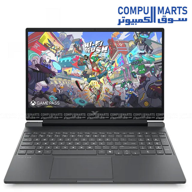 HP Victus Gaming Laptop 15-fa2392TX (CF5G8PA) with Intel Core i7-13620H, NVIDIA GeForce RTX 4050 Laptop GPU 6GB, 16GB DDR4 memory, 512GB PCIe Gen4 NVMe SSD, and 15.6-inch FHD IPS 144Hz display available in Egypt