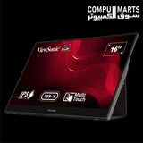 ViewSonic TD1655 portable touchscreen monitor with foldable stand