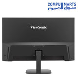 Front view of the flat ViewSonic VA2708-4K-MHD 4K monitor featuring a 16:9 aspect ratio and HDR10 support.