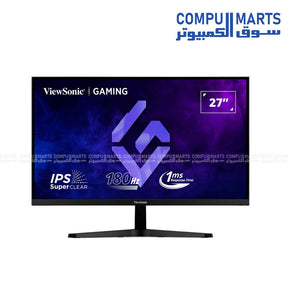 ViewSonic VX27G1-HD 27-inch Gaming Monitor with 180Hz refresh rate, Full HD IPS display, slim design, and smooth performance – Available in Egypt