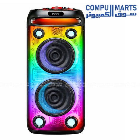 Vovo V-2880 Party RGB Portable Bluetooth Speaker with 50W output and 2x 8-inch speaker units