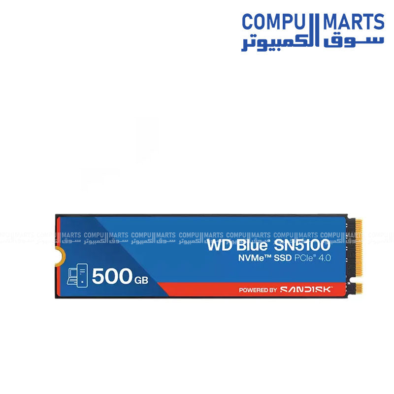 WD Blue SN5100 500GB NVMe SSD | PCIe Gen 4.0 M.2 2280 – Compumarts
