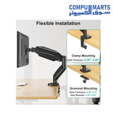 MOUNT PRO Single Monitor Desk Mount