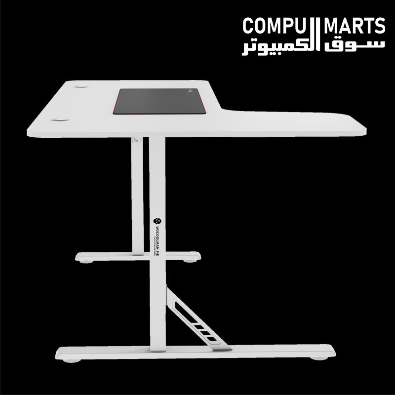 WJCOOLMAN gaming desk with large 800 × 300 × 3 mm mouse pad.
