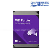 WD Purple Surveillance Hard Drive 2TB to 12TB – 24/7 Reliable CCTV Storage for Security Systems in Egypt