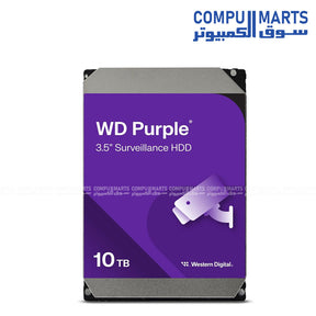 WD Purple Surveillance Hard Drive 2TB to 12TB – 24/7 Reliable CCTV Storage for Security Systems in Egypt
