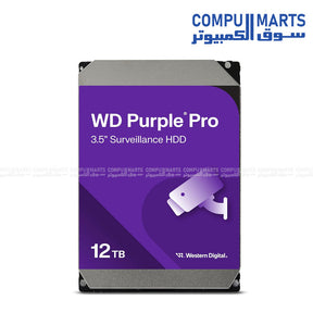 WD Purple Surveillance Hard Drive 2TB to 12TB – 24/7 Reliable CCTV Storage for Security Systems in Egypt