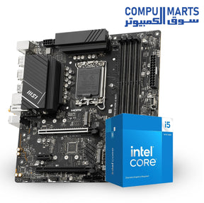 Intel Core i5-14400F Processor + MSI Pro B760M-A WiFi DDR5 Motherboard Bundle – LGA1700 Platform – DDR5 & PCIe 4.0 Support – Reliable Productivity & Gaming Build – Egypt

