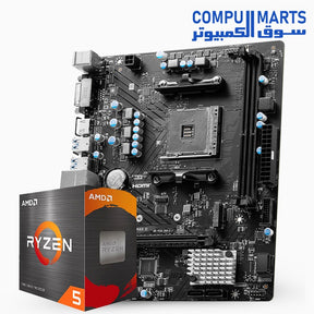 AMD Ryzen 5 5600X Processor + MSI B450M-A PRO MAX II Motherboard – High-Performance CPU + Reliable AM4 Motherboard Bundle – Ideal for Gaming & Productivity – Egypt

