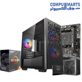 RYZEN 5 4600G - MSI A520M-A PRO-DAHUA 16G 8*2G 3200MHZ DEEPCOOL MATREXX 40 3FS 3RGB FAN MID TOWER CASE PSU DEEPCOOL PF500W 80 - SSD PNY 120G CS900-BUNDLE