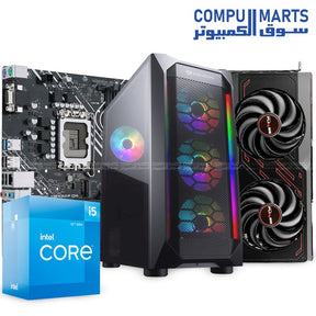RIO-2–Gaming-PC–Intel-Core-i5-12400F–RX-7600–16GB-DDR4–ASUS-H610M-F–COUGAR MX410
