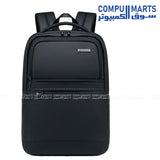 Black Goldenwolef GB00728 laptop bag with water resistance and bottle pocket at Compumarts