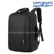 Meinaili 1905 Black 15.6-inch laptop bag with 14L expandable capacity and waterproof film coating