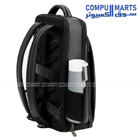 Black Rahala leather laptop bag with water resistance and strong strap at Compumarts