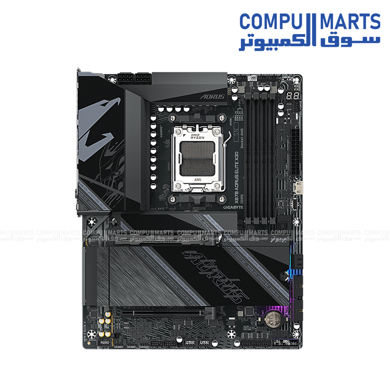 GIGABYTE X870 AORUS ELITE X3D ATX motherboard featuring Wi-Fi 7, Bluetooth 5.4 and 5GbE LAN for Egypt