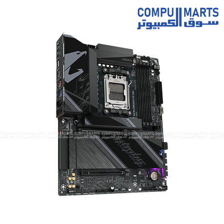 GIGABYTE X870 AORUS ELITE X3D motherboard with dual USB4 Type-C, PCIe 5.0 and four M.2 storage connectors