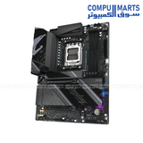 AMD AM5 motherboard supporting Ryzen 9000, Ryzen 8000 and Ryzen 7000 processors with DDR5 memory