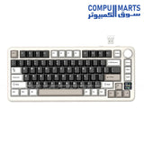 X85PRO keyboard featuring 2.4G Wireless Bluetooth 5.0 USB-C Wired connectivity and 4000mAh Li-battery for multi-device use