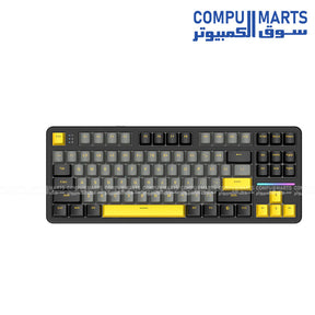 X87 mechanical keyboard Egypt 80% ANSI layout 87 keys wireless mechanical keyboard with RGB 16 million backlight and 4000mAh Li-battery