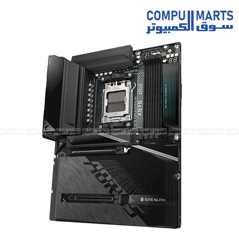 GIGABYTE X870 AORUS STEALTH ATX AM5 Motherboard DDR5 PCIe 5.0 USB4 Wi-Fi 7 5GbE LAN