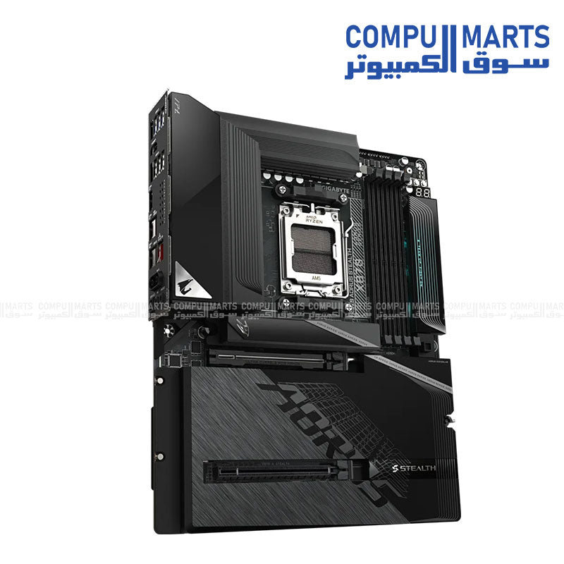 GIGABYTE X870 AORUS STEALTH ATX AM5 Motherboard DDR5 PCIe 5.0 USB4 Wi-Fi 7 5GbE LAN